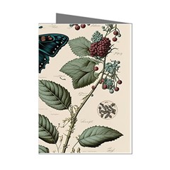 Butterflies Butterfly Botanical Nature Sketch Junk Journal Field Notes Paper Vintage Ephemera Mini Greeting Cards (pkg Of 8) by Maspions