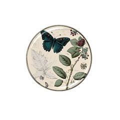 Butterflies Butterfly Botanical Nature Sketch Junk Journal Field Notes Paper Vintage Ephemera Hat Clip Ball Marker (10 Pack)