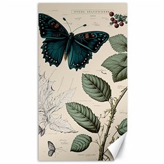 Butterflies Butterfly Botanical Nature Sketch Junk Journal Field Notes Paper Vintage Ephemera Canvas 40  X 72 