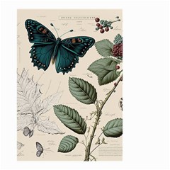 Butterflies Butterfly Botanical Nature Sketch Junk Journal Field Notes Paper Vintage Ephemera Small Garden Flag (two Sides) by Maspions