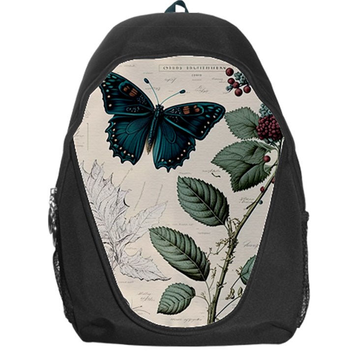 Butterflies Butterfly Botanical Nature Sketch Junk Journal Field Notes Paper Vintage Ephemera Backpack Bag