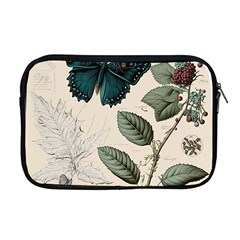 Butterflies Butterfly Botanical Nature Sketch Junk Journal Field Notes Paper Vintage Ephemera Apple Macbook Pro 17  Zipper Case