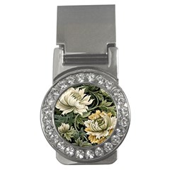 Flower Blossom Bloom Botanical Spring Nature Floral Pattern Leaves Money Clips (cz) 