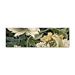 Flower Blossom Bloom Botanical Spring Nature Floral Pattern Leaves Sticker (bumper) by Maspions