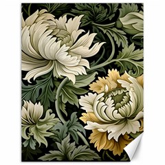 Flower Blossom Bloom Botanical Spring Nature Floral Pattern Leaves Canvas 12  X 16  by Maspions