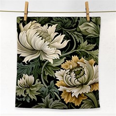 Flower Blossom Bloom Botanical Spring Nature Floral Pattern Leaves Face Towel