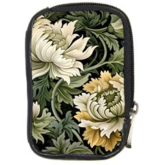 Flower Blossom Bloom Botanical Spring Nature Floral Pattern Leaves Compact Camera Leather Case