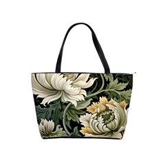 Flower Blossom Bloom Botanical Spring Nature Floral Pattern Leaves Classic Shoulder Handbag