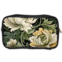 Flower Blossom Bloom Botanical Spring Nature Floral Pattern Leaves Toiletries Bag (two Sides) by Maspions