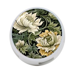 Flower Blossom Bloom Botanical Spring Nature Floral Pattern Leaves 4-port Usb Hub (one Side) by Maspions