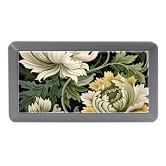 Flower Blossom Bloom Botanical Spring Nature Floral Pattern Leaves Memory Card Reader (mini)