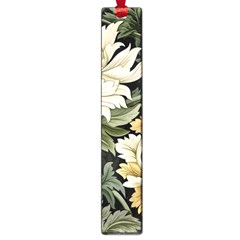 Flower Blossom Bloom Botanical Spring Nature Floral Pattern Leaves Large Book Marks