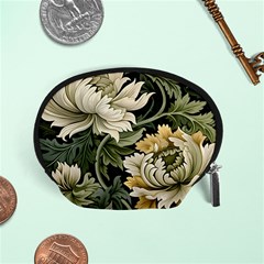 Flower Blossom Bloom Botanical Spring Nature Floral Pattern Leaves Accessory Pouch (small) by Maspions