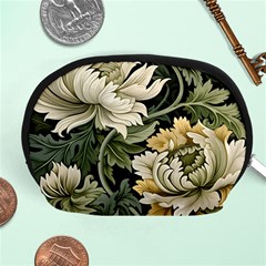 Flower Blossom Bloom Botanical Spring Nature Floral Pattern Leaves Accessory Pouch (medium)