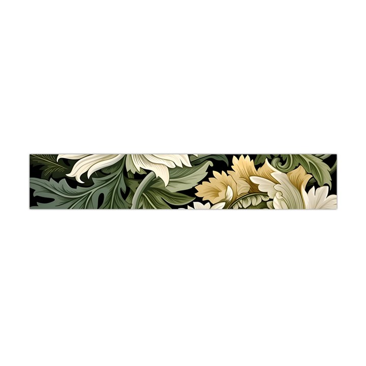 Flower Blossom Bloom Botanical Spring Nature Floral Pattern Leaves Premium Plush Fleece Scarf (Mini)