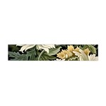 Flower Blossom Bloom Botanical Spring Nature Floral Pattern Leaves Premium Plush Fleece Scarf (Mini) Back