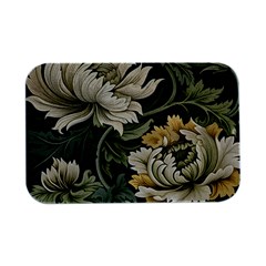 Flower Blossom Bloom Botanical Spring Nature Floral Pattern Leaves Open Lid Metal Box (silver)   by Maspions