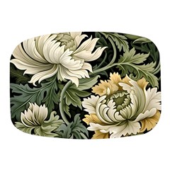 Flower Blossom Bloom Botanical Spring Nature Floral Pattern Leaves Mini Square Pill Box