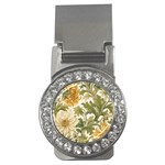 Flower Floral Pattern Floral Digital Paper Spring Flora Botanical Blossom Bloom Vintage Money Clips (CZ)  Front