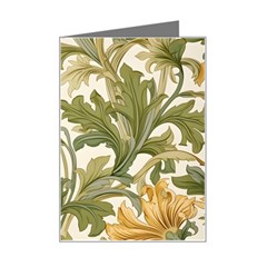 Flower Floral Pattern Floral Digital Paper Spring Flora Botanical Blossom Bloom Vintage Mini Greeting Card