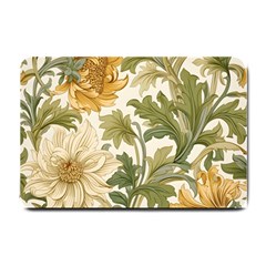 Flower Floral Pattern Floral Digital Paper Spring Flora Botanical Blossom Bloom Vintage Small Doormat by Maspions