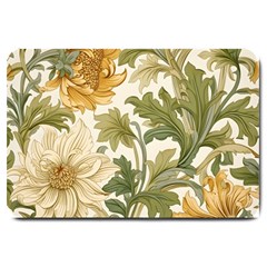 Flower Floral Pattern Floral Digital Paper Spring Flora Botanical Blossom Bloom Vintage Large Doormat