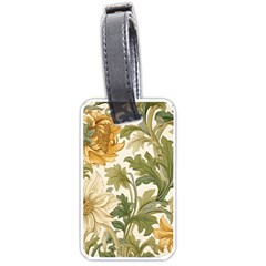 Flower Floral Pattern Floral Digital Paper Spring Flora Botanical Blossom Bloom Vintage Luggage Tag (one Side)