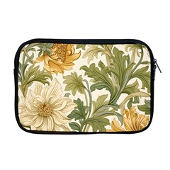 Flower Floral Pattern Floral Digital Paper Spring Flora Botanical Blossom Bloom Vintage Apple Macbook Pro 17  Zipper Case by Maspions