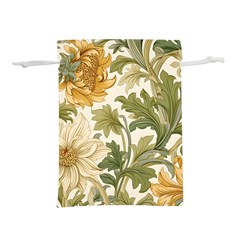 Flower Floral Pattern Floral Digital Paper Spring Flora Botanical Blossom Bloom Vintage Lightweight Drawstring Pouch (m)