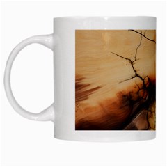 Texture Woodgrain Pattern Nature Wood Pattern White Mug