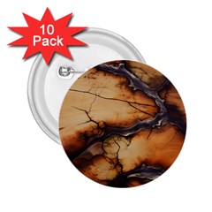 Texture Woodgrain Pattern Nature Wood Pattern 2 25  Buttons (10 Pack) 