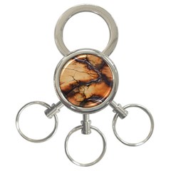 Texture Woodgrain Pattern Nature Wood Pattern 3-ring Key Chain