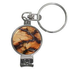 Texture Woodgrain Pattern Nature Wood Pattern Nail Clippers Key Chain