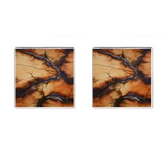 Texture Woodgrain Pattern Nature Wood Pattern Cufflinks (square)