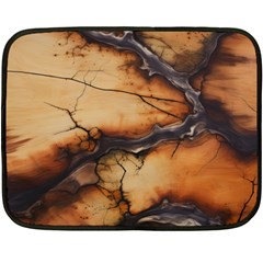 Texture Woodgrain Pattern Nature Wood Pattern Two Sides Fleece Blanket (mini)