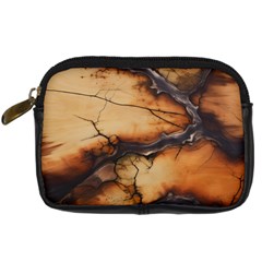 Texture Woodgrain Pattern Nature Wood Pattern Digital Camera Leather Case