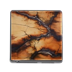 Texture Woodgrain Pattern Nature Wood Pattern Memory Card Reader (square 5 Slot)