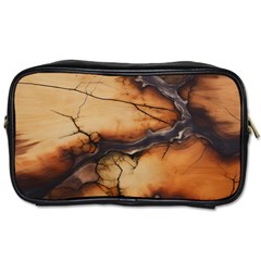 Texture Woodgrain Pattern Nature Wood Pattern Toiletries Bag (one Side)