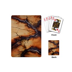 Texture Woodgrain Pattern Nature Wood Pattern Playing Cards Single Design (mini)