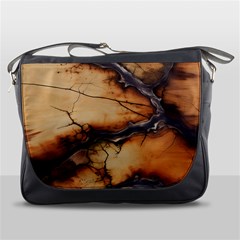 Texture Woodgrain Pattern Nature Wood Pattern Messenger Bag