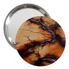 Texture Woodgrain Pattern Nature Wood Pattern 3  Handbag Mirrors