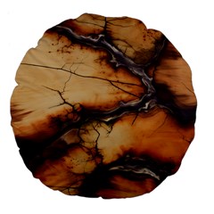 Texture Woodgrain Pattern Nature Wood Pattern Large 18  Premium Flano Round Cushions by Maspions