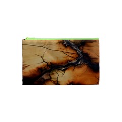 Texture Woodgrain Pattern Nature Wood Pattern Cosmetic Bag (xs) by Maspions