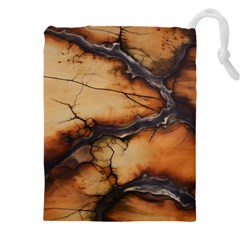 Texture Woodgrain Pattern Nature Wood Pattern Drawstring Pouch (5xl) by Maspions