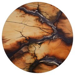 Texture Woodgrain Pattern Nature Wood Pattern Round Trivet