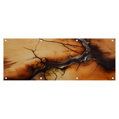 Texture Woodgrain Pattern Nature Wood Pattern Banner And Sign 8  X 3 