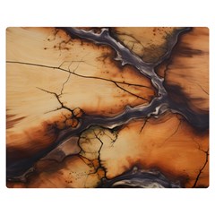 Texture Woodgrain Pattern Nature Wood Pattern Premium Plush Fleece Blanket (medium)