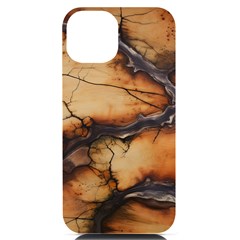 Texture Woodgrain Pattern Nature Wood Pattern Iphone 14 Black Uv Print Case by Maspions