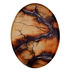 Texture Woodgrain Pattern Nature Wood Pattern Oval Glass Fridge Magnet (4 Pack) by Maspions