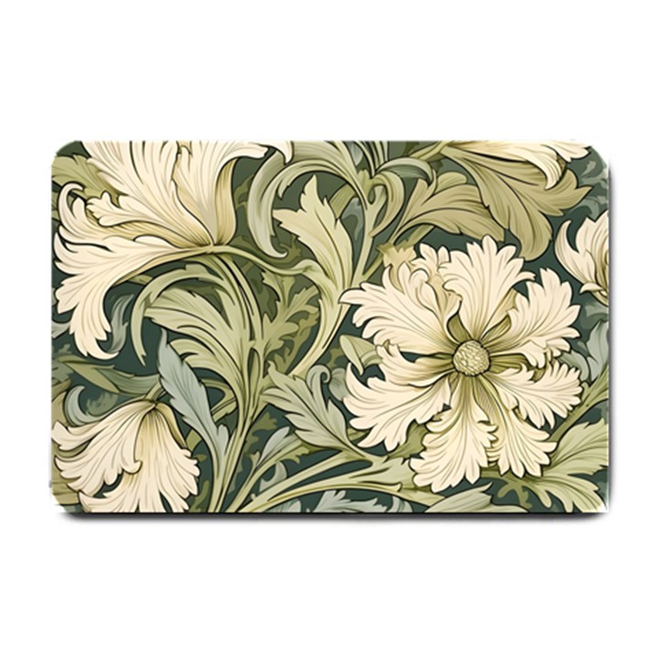 Flower Floral Pattern Floral Digital Paper Spring Flora Botanical Blossom Bloom Vintage Art Small Doormat